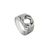 Modering 925 Silverringar för kvinnor Bröllopsringar Män Designer Trendiga smycken Bredd 4mm 6mm Charm Accessory4687563