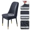 Polar Fleece High Back Couvre de chaise extensible Stretch Washable Dining Chairs Covers Scecover Office Chair Covers Christmas Home 14 Color 220517