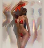 Sexy Bikini Set für Frau Lace Up Bademode Elastische Schürze 3 Drei Stück Badeanzug 2022 Sommer Neue Produkt