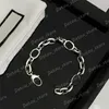 Catene per bracciali firmati da uomo e donna Bracciali in argento sterling 925 Bracciale da uomo con catena da polso in stile Hip Hop Street Gioielli di lusso