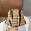Luxos Designers Bucket Hat Lazer Viagens Pára-sol Touca de Maré Unissex Bonés de Algodão Puro Ajustados