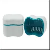 Denture Box Retainer Inlign Bath With Basket Dental False Teeth Storage Boxes Blue/Green/ Colors Drop Delivery 2021 Bins Home Organization