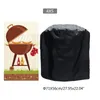 190T 210D BBQ Cover في الهواء الطلق غبار مقاوم للماء Weber شواء شواء شواء واقية الجولة 220813