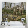 Гобелен динозавр Мандала богемный настенный настенный ковер в арт деко, одеяло, висит домашняя спальня