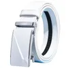 Bälten Korea Golf Men's Belt White Business Automatic Buckle Simple Casual Trend Dropbelts