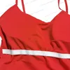 Kadın Seksi Mayo, Lüks Yüzme Bikini Mayo, Tam Logo Mektupları Baskılı Tek Parçalı Saf Renk Zip Boyun Yelek Şort Basit Yaz Mayo Bikinis Batipleri
