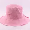 Women Bucket Hats With Strap Summer Outdoor Hiking Fisher Hat Designer Beach SunHat Luxury Fitted Casquette Mens Beanies Sun Prote322C