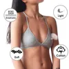 Reggiseno in cotone confortevole da 1 pezzo da donna francese con triangolo a V profondo Vup intimo push-up senza fili L220726