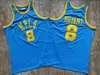 Vintage Authentic Dennis Rodman Mitchellness Jersey 73 Bryant Basketball Team Color Purple Yellow Białe Black Beige Sport 1996 1997