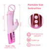 Krachtige Rabbit Vibrator Grote Dildo 12 Frequentie Clitoris Stimulator Vrouwelijke Masturbator s voor vrouwen sexy speelgoed