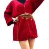 디자이너 벨트 벨트 소형 향수 체인 C 가족 허리 여성 복장 스웨터 멀티 레이어 금속 액세서리 씰