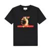 Camisetas de verano para hombres con letras estampadas de animales impresas Tops transpirables Tees Designer Casual Watshirt Fashion G Streetwear Tamaño asiático S-4XL