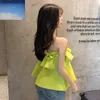 Women's Blouses & Shirts Holiday Style Ruffles Slash Nech Off Shoulder Summer Women's Sexy Sleveless Tank Chic Short Black Tube Top Vest