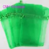 OMH whole 100pcs 10x12cm 25 color Pink green mixed nice chinese voile Christmas Wedding gift bag Organza Bags Jewlery Gift Pou247k