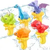 3D dinosaure pistolets à eau jouet d'été pour enfants garçons filles dessin animé mignon tyrannosaure presse pistolet à eau en plein air plage jardin bain