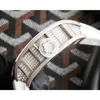 Chiffle de bracelet designer Richardmill Watch Mens mécanique RMS052 Mouvement entièrement automatique Sapphire Miroir Rubber Watchband Swiss Wrist Wrists LMAA