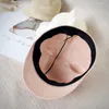 Mignon bébé chapeau avec oreilles été paille maille fille garçon enfants casquette de Baseball enfants plage soleil 220630