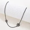 2022 nouveau Style coréen évider fleurs collier ras du cou pour les femmes élégant géométrie mariage fête alliage bijoux collier