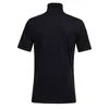 T-shirt da uomo casual primavera estate tinta unita manica corta dolcevita top 2022 nuove comode camicie sportive da esterno in cotone Y220606