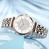Gypsophila Diamond Design Wathes Watches Fashion Silver Dial الفولاذ المقاوم للصدأ الفرقة الكوارتز معصم المراقبة الهدايا Relogiosfeminino 220530