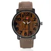 Wristwatches Fashion Men's Watch Clock Man Mens Watches Top SOXY Leather Quartz Wooden Designer Time Reloj HombreWristwatches Wristwatch