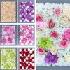 Casa Decorativa Flores de Casamento Fundo Rosa Da Parede Simulação Flower Shopping Decoração de Janela Verde Planta Parede Hydrangea Fileira Simulação Planta Wallzc1057