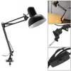 Bordslampor Hem Desk Lamp Flexibel Swing Arm E27 Ljusfäste med roterbart huvud- och klämmonteringsstöd för Office StudyTable