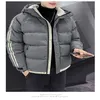 parkas casaco de inverno preto jaqueta puffer jaquetas masculinas casacos com capuz zíper regulares bolsos de fibra de poliéster jaquetas masculinas de outono tamanho grande 8XL