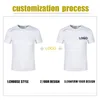 Camisa de impressão personalizada secagem rápida o pescoço ginásio masculina roupas diy p