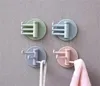 Selbstklebende Haken Kleiderbügel Küchentür Haken Schlüsselbahnen Handtuchbaderbad Rack Multifunktionaler Speicher DE364