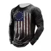 Покер футболка для печати с длинным рукавом зимний o-образный ореол мягкий топ мужской модный череп США винтажный хлопок удобная одежда футболка 220606