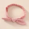 Infant Baby Baumwolle Haarband Bunny Ohr Knoten Elastische Headwrap Kinder Bowknot Stirnbänder Kinder Haarbänder Haar-accessoire