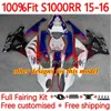 حقن القالب معرضات لـ BMW S-1000RR S 1000RR 1000 RR S1000-RR 2015-2018 هيكل الجسم 150NO.27 S1000RR 15 16 17 18 S1000 RR 2015 2015 2017 2018 OEM BODYS KIT GLOSS Black