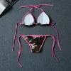 Dam Sexig Baddräkt Kamouflage Bikinis Dam Marinblå Baddräkt Push Up Badkläder Rosa Grimma Armégrön High Waist Beach Biquini 220527