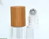 wholesale 10ml high-grade bamboo roll on bottle ( Steel ball ) cap Ball perfume Essential oil