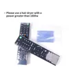 10Pcs Transparent Heat Shrink Film Bag for TV Box Remote Control Waterproof Dustproof Protective Cover Protector Case 220427