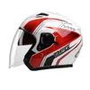 Caschi Moto Casco Aperto, Doppia Lente 3/4 Multicolor Opzionale, Unisex