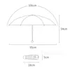 12 Farben tragbare sonnige und regnerische Regenschirme Fünffach faltbarer Sonnenschirm Damen Herren Mini-Reiseschirm auf dem Seeweg T9I001863