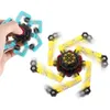 Mechanischer Fingerspitzen-Spinner, DIY verformbares Stressabbau-Spielzeug, wandelbares kreatives Gyro-Spielzeug für Kinder, Kreisel-Geschenke für Kinder