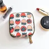 Kosmetiska väskor fodral söt sanitär servettväska lagring enkel japansk dragkedja mini moster handduk bagcosmetik
