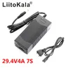 Liitokala äkta högkvalitativ litiumbatteriladdare 12V 24V 36V 48V 18650 126V 294V Electric Bike Charger2727234