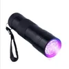 395-400NM Ultra Violeta Luz UV Mini Portátil 12 LED Lanterna UV Lanterna Tocha Escorpião Detector Finder Luz negra chaveiro tocha