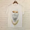 ヒップホップ ih nom ur nit リラックス Tシャツ SS サマースタイル男性女性パールマスクプリントトップ Tシャツ 220616