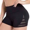 Femmes Shorts De Sport Polyester Maigre Taille Élastique Gym Workout Ceinture Maigre Pantalon Court 2022 Été Coréen Drop Ship Y220417