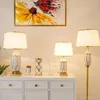 Bordslampor amerikansk keramisk lampa kinesisk skrivbord ljus lyx vardagsrum sovrum sovrum retro el lamparas