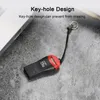 HUBS USB CARD CARDER 2.0 Mini Portable Light-Waert Hole Design do podróży Outdoor Fashion Readerusb