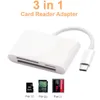 5PCS/LOT 3 IN1タイプCからSD TF SD CF CARD READER USBC OTG Adapter for iPad MacBook PC Huawei P40 P30 Xiaomi Samsung S20 S10 S9