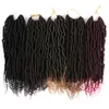 Mtmei Hair Crochet Braids 14 "Passion Bomb Spring Twist Kinky Curly Brown Blond Lila Blå Braiding 220402