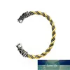 Bracelet Corbeau Nordique Viking Homme Double Dragon Dominateur Mode Tête de Loup Bracelet Vintage