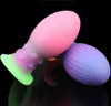 Nouvelle Tendance Énorme Plug Anal Buttplug Gode Lumineux BDSM Sexy Jouet Pour Femmes Hommes Adulte Jeux Big Butt Ball Jouets